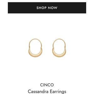 Cinco Cassandra Hoop Earrings